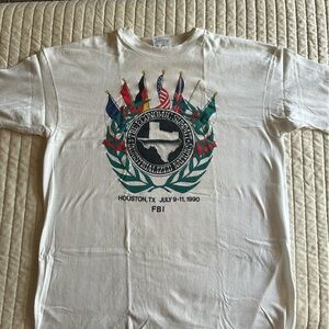 The economics summit of the industrialized nations, FBI vintage T-shirt